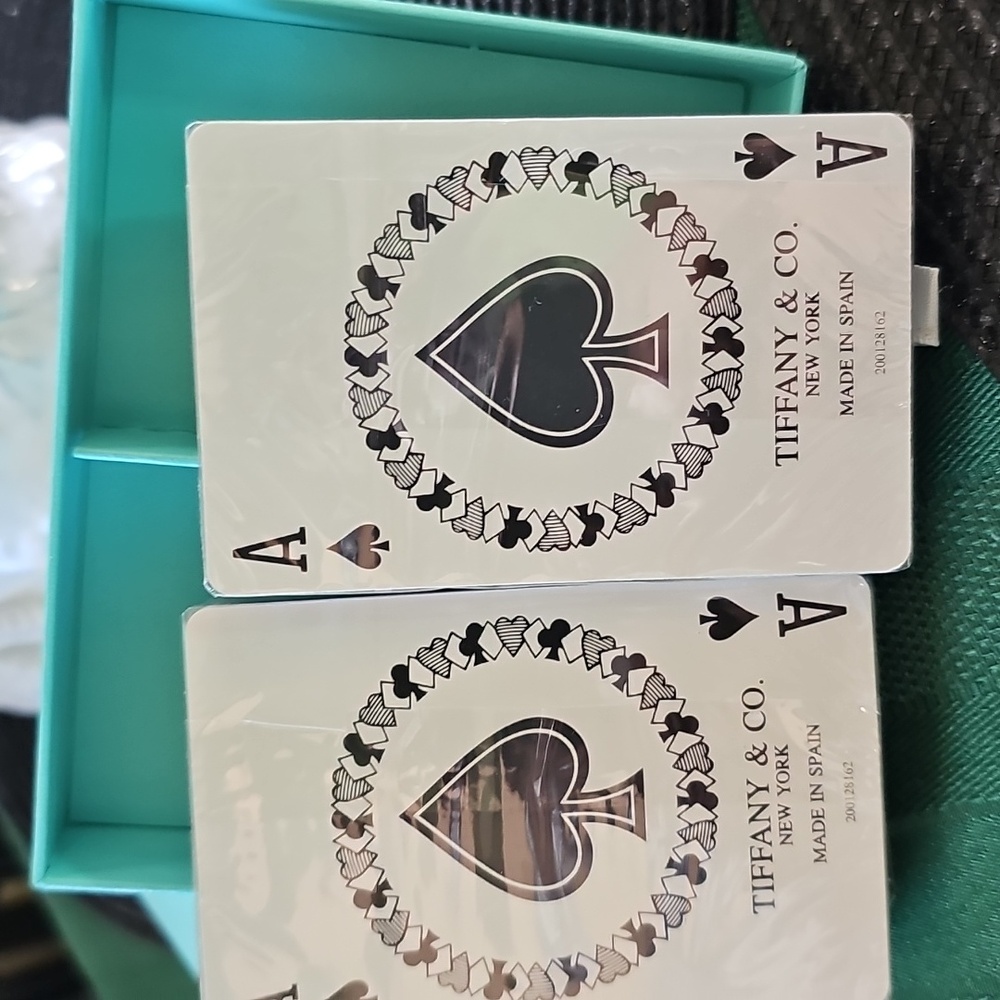 NEW Tiffany & Co. Black/ White... Gold Trimming Playing Cards